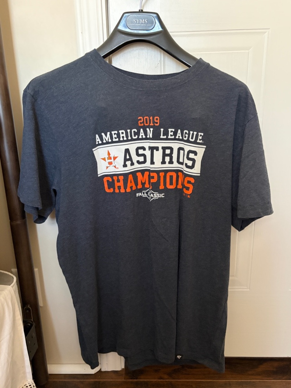 2019 Astros Champions Navy Short Sleeve Tee